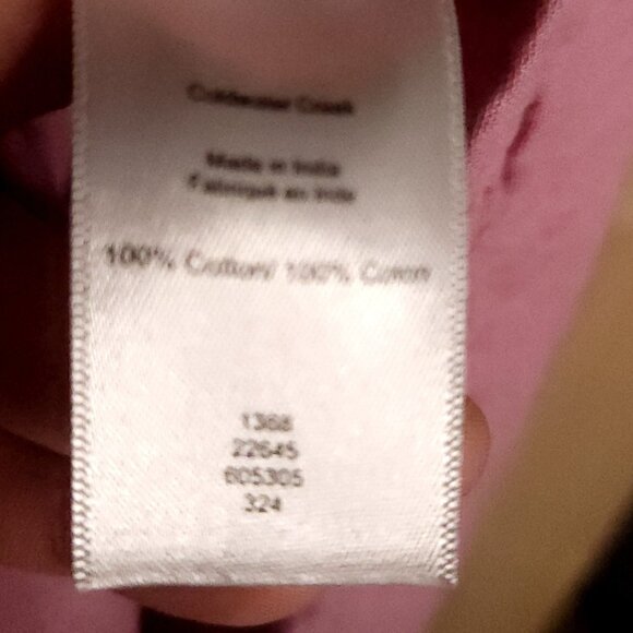 Coldwater Creek Womens Dusty Rose Pink Boxy Gauzy Button Down Shirt Large - Picture 6 of 7